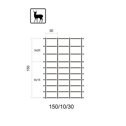 VADHÁLÓ 150/10/30- 1,6/2,0MM CSAVART KÖTÉSŰ HORGANYZOTT NORMÁL