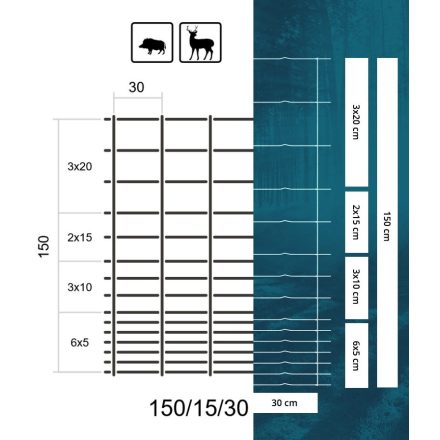 VADHÁLÓ 150/15/30- 1,6/2,0MM CSAVART KÖTÉSŰ HORGANYZOTT NORMÁL